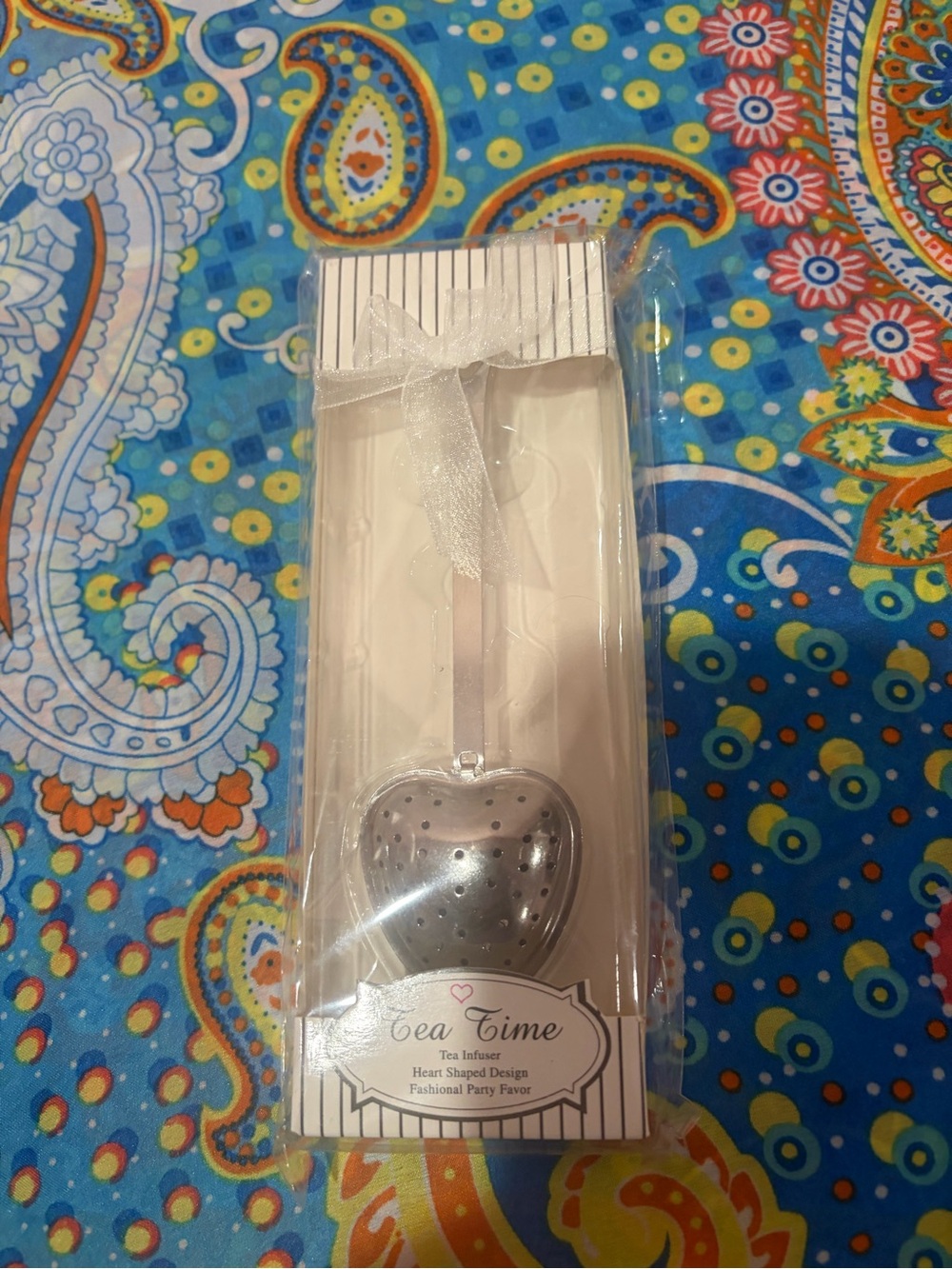 Heart-Shaped Stainless Steel Tea Infuser - Silver